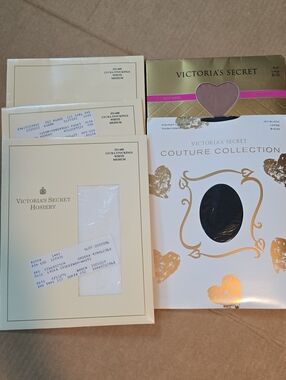 Victoria's Secret vibtage lot of 5 pairs of stockings-M & L-